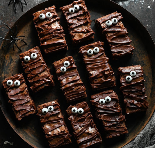 Halloween Mummy Brownies - Harvest Chocolate