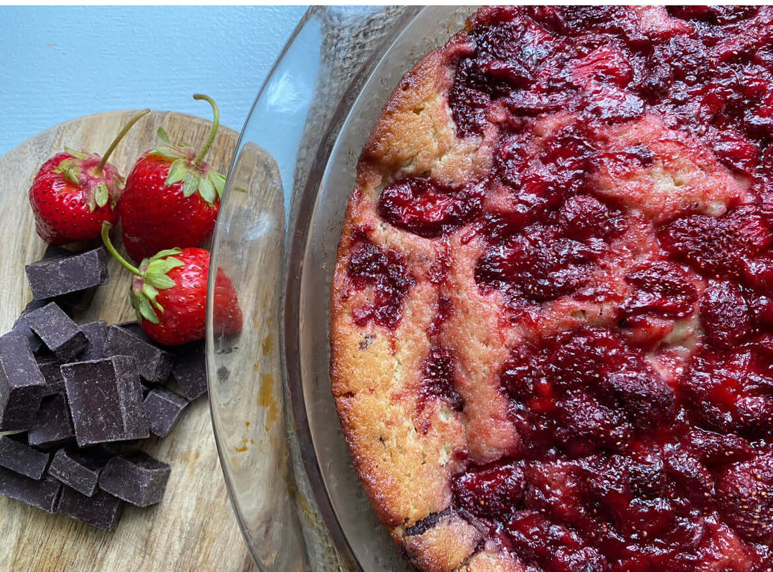 Harvest Chocolate Strawberry Spoon Cake - Harvest Chocolate