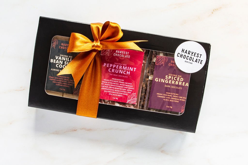 2025 Holiday Chocolate Bar Gift Set - COMING SOON – bean - to - bar chocolate by Harvest Chocolate
