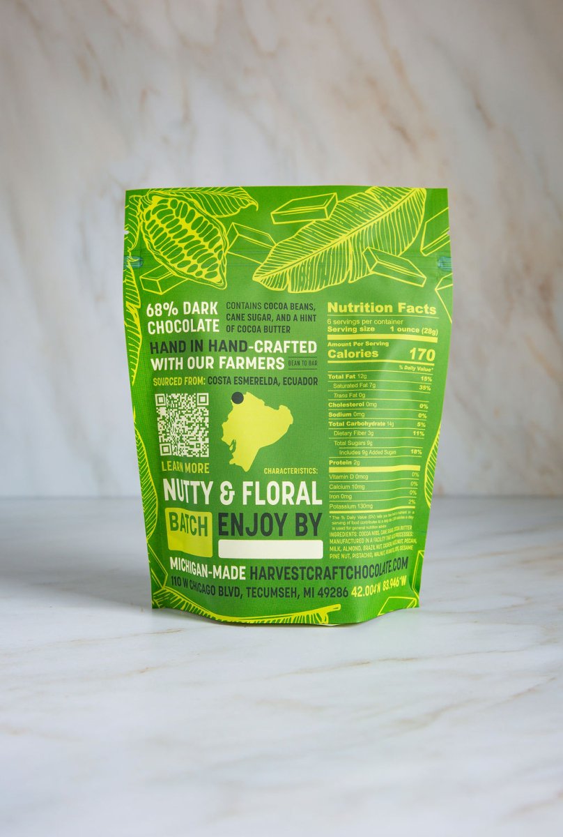 Ecuador Snacking Chocolate – bean - to - bar chocolate by Harvest Chocolate