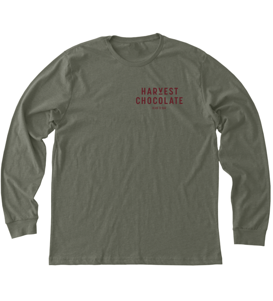 "Merry + Bright with Every Bite" Holiday Shirt – bean - to - bar chocolate by Harvest Chocolate