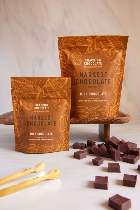 Oat Milk Snacking Chocolate – bean - to - bar chocolate by Harvest Chocolate