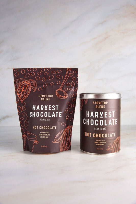 Stovetop Hot Chocolate – bean - to - bar chocolate by Harvest Chocolate