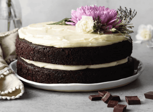 Chocolate Cake with Cream Cheese Frosting - Harvest Chocolate