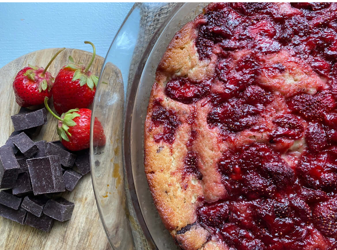 Harvest Chocolate Strawberry Spoon Cake - Harvest Chocolate