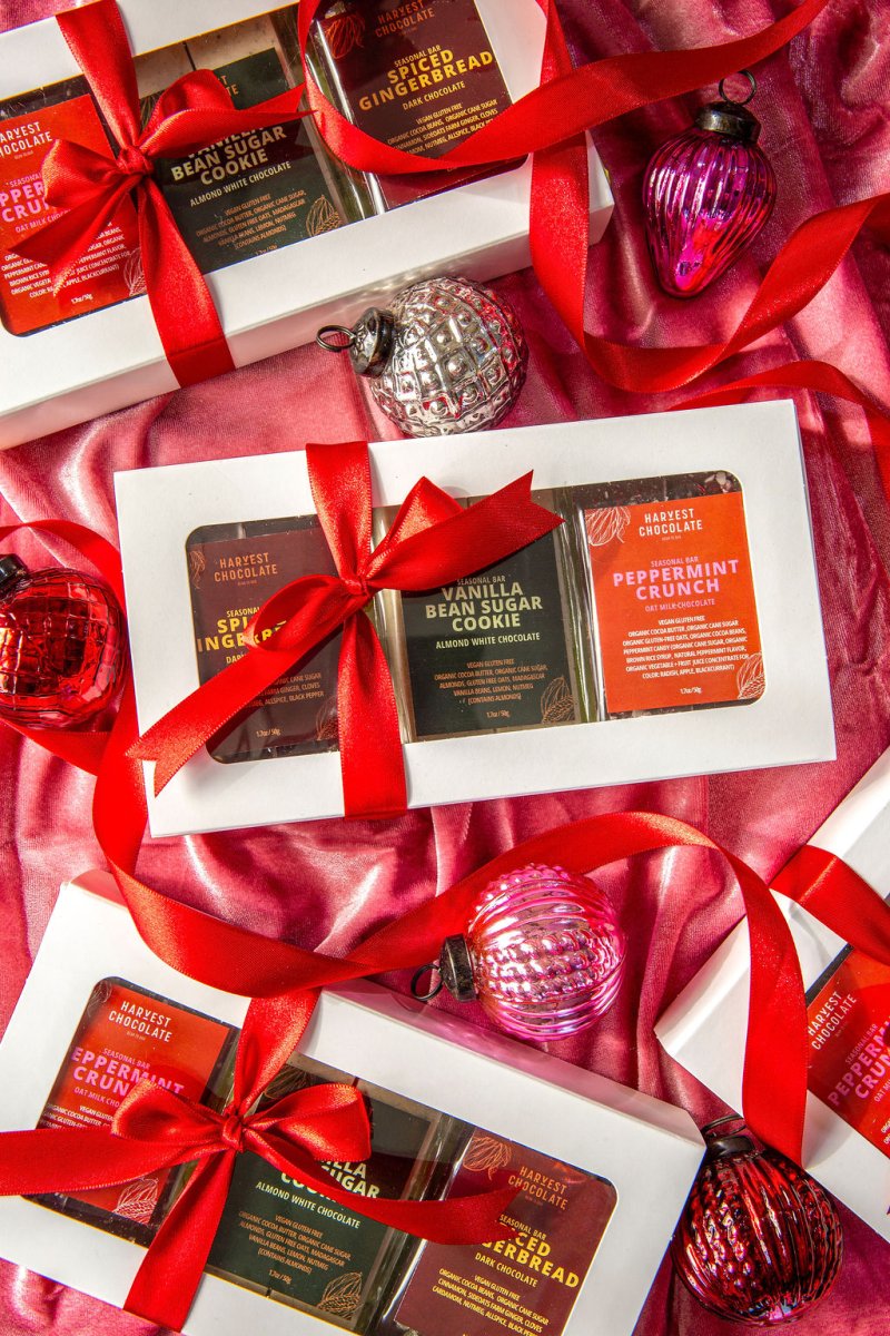 2025 Holiday Chocolate Bar Gift Set – bean - to - bar chocolate by Harvest Chocolate