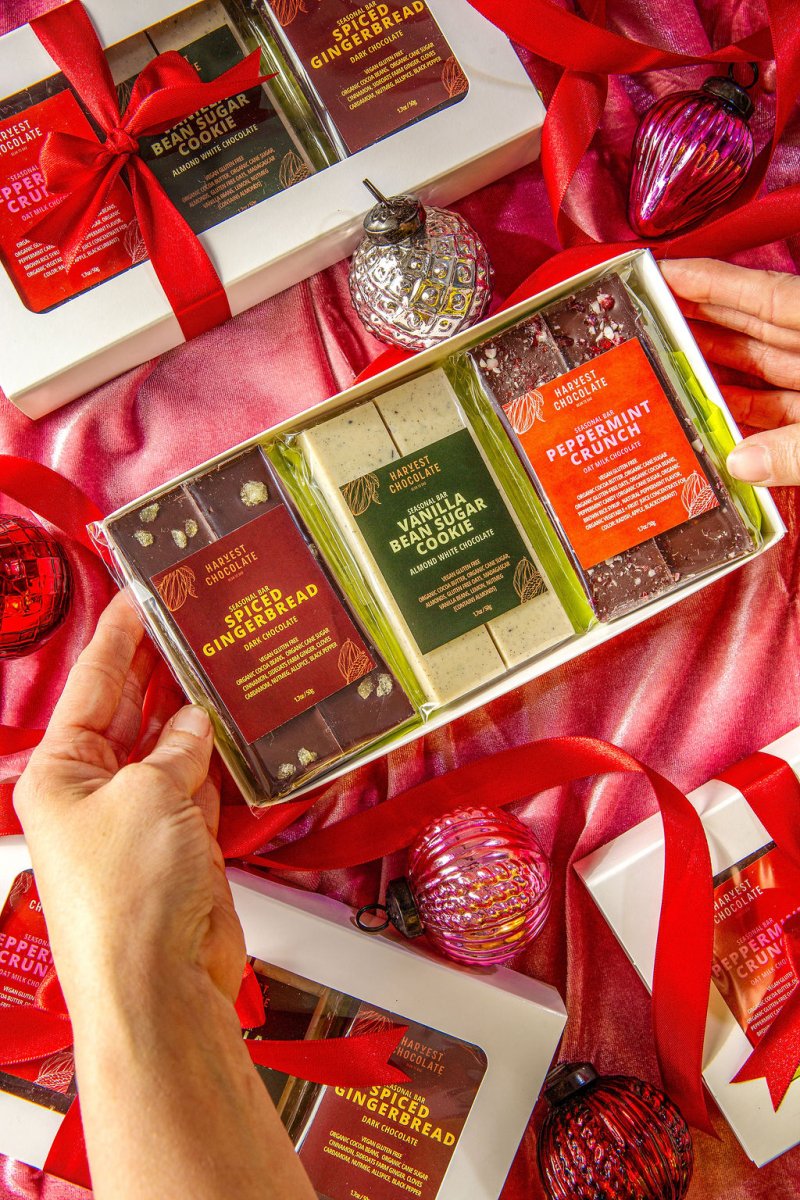 2025 Holiday Chocolate Bar Gift Set – bean - to - bar chocolate by Harvest Chocolate