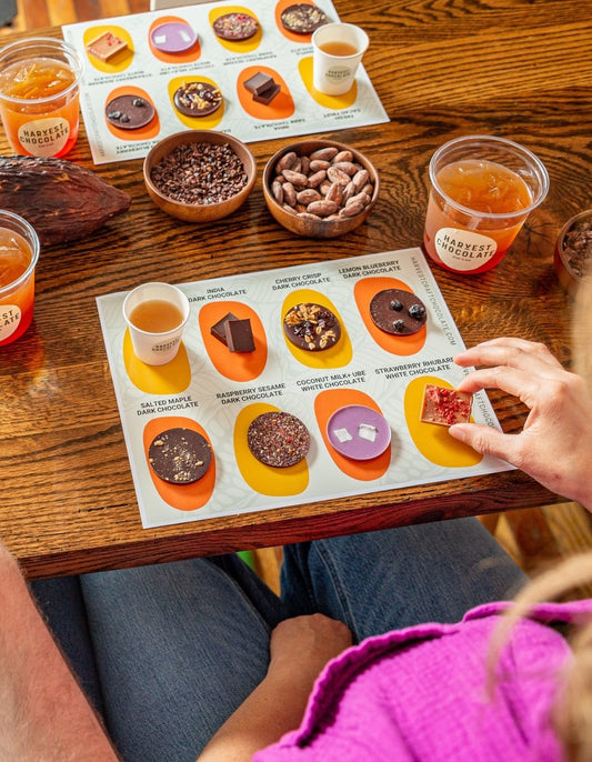 BEAN TO BAR CHOCOLATE TASTING – bean-to-bar chocolate by Harvest Chocolate