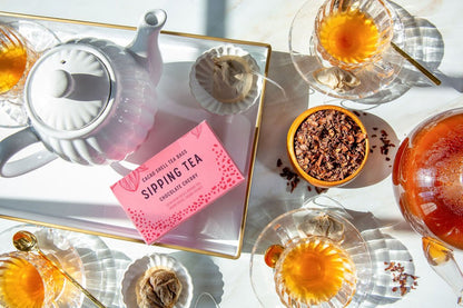 Chocolate Cherry Tea – bean - to - bar chocolate by Harvest Chocolate