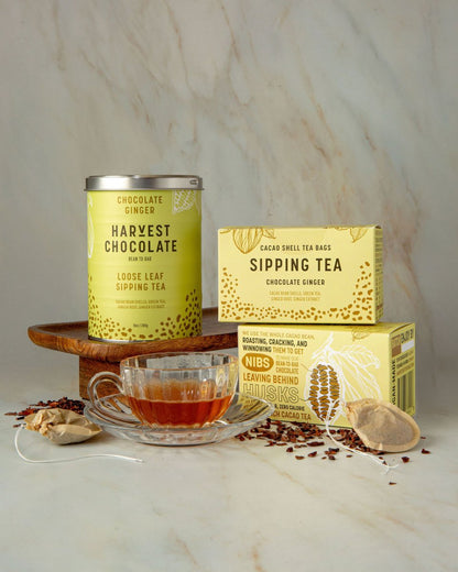 Chocolate Ginger Tea – bean - to - bar chocolate by Harvest Chocolate