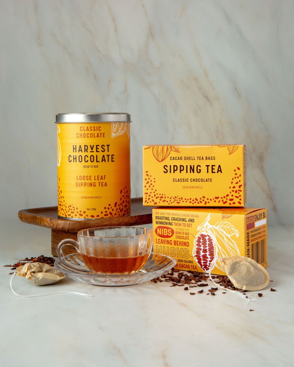 Classic Chocolate Tea – bean - to - bar chocolate by Harvest Chocolate