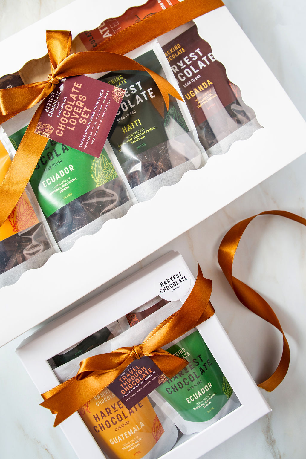 The Showcase nine-bar bundle with Stovetop Hot Chocolate and Classic Chocolate Tea