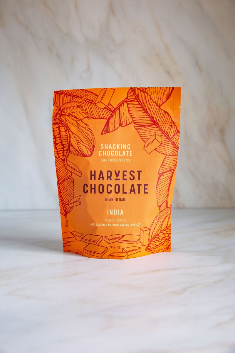 India Snacking Chocolate – bean - to - bar chocolate by Harvest Chocolate