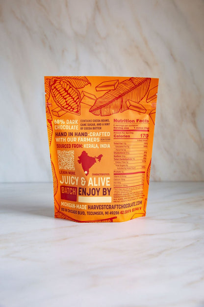 India Snacking Chocolate – bean - to - bar chocolate by Harvest Chocolate