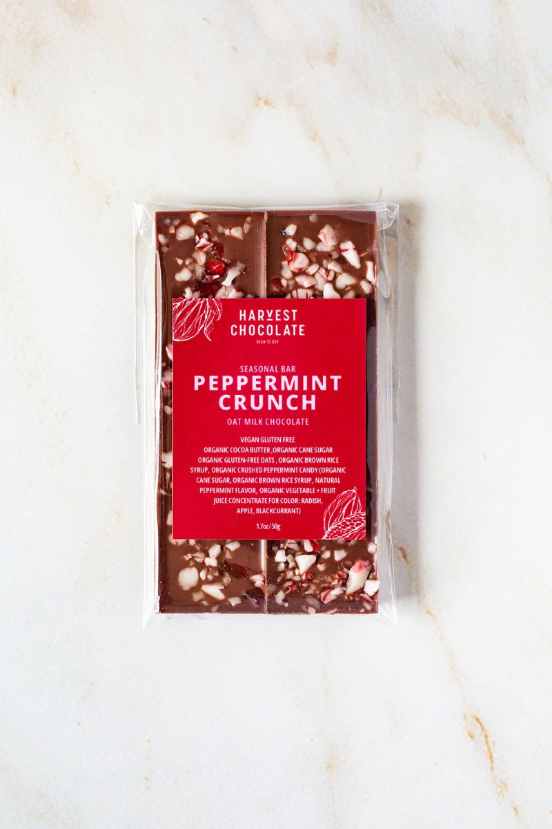 Peppermint Crunch – bean - to - bar chocolate by Harvest Chocolate