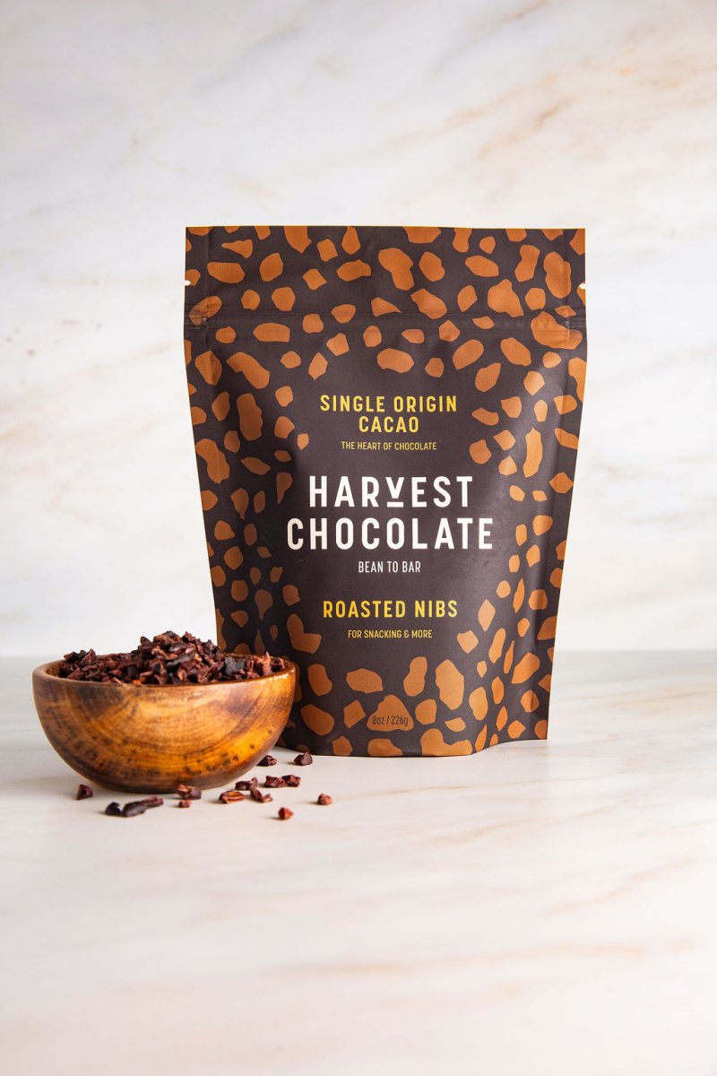 Roasted Cocoa Nibs – bean - to - bar chocolate by Harvest Chocolate
