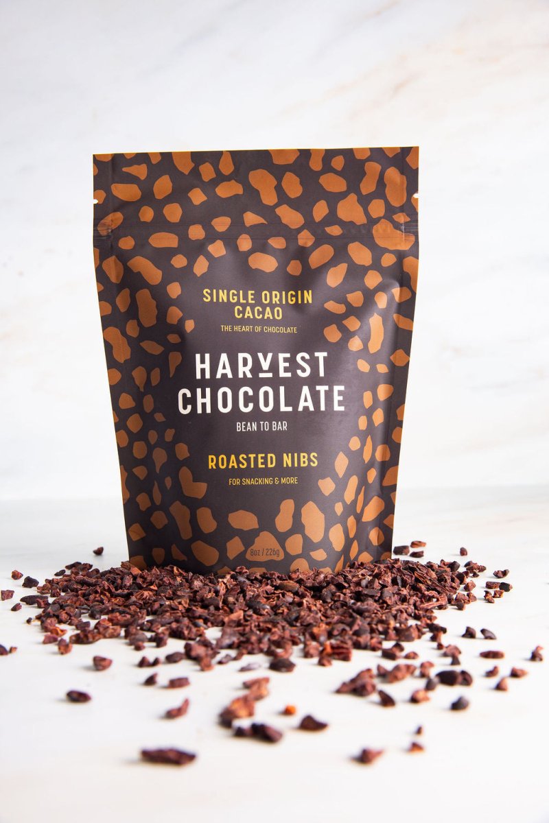 Roasted Cocoa Nibs – bean - to - bar chocolate by Harvest Chocolate
