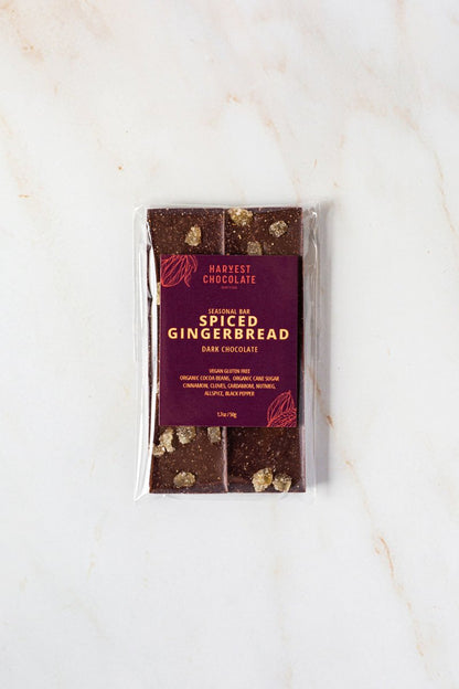 Spiced Gingerbread – bean - to - bar chocolate by Harvest Chocolate