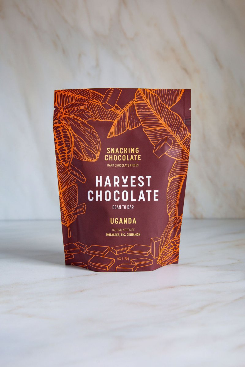 Uganda Snacking Chocolate – bean - to - bar chocolate by Harvest Chocolate