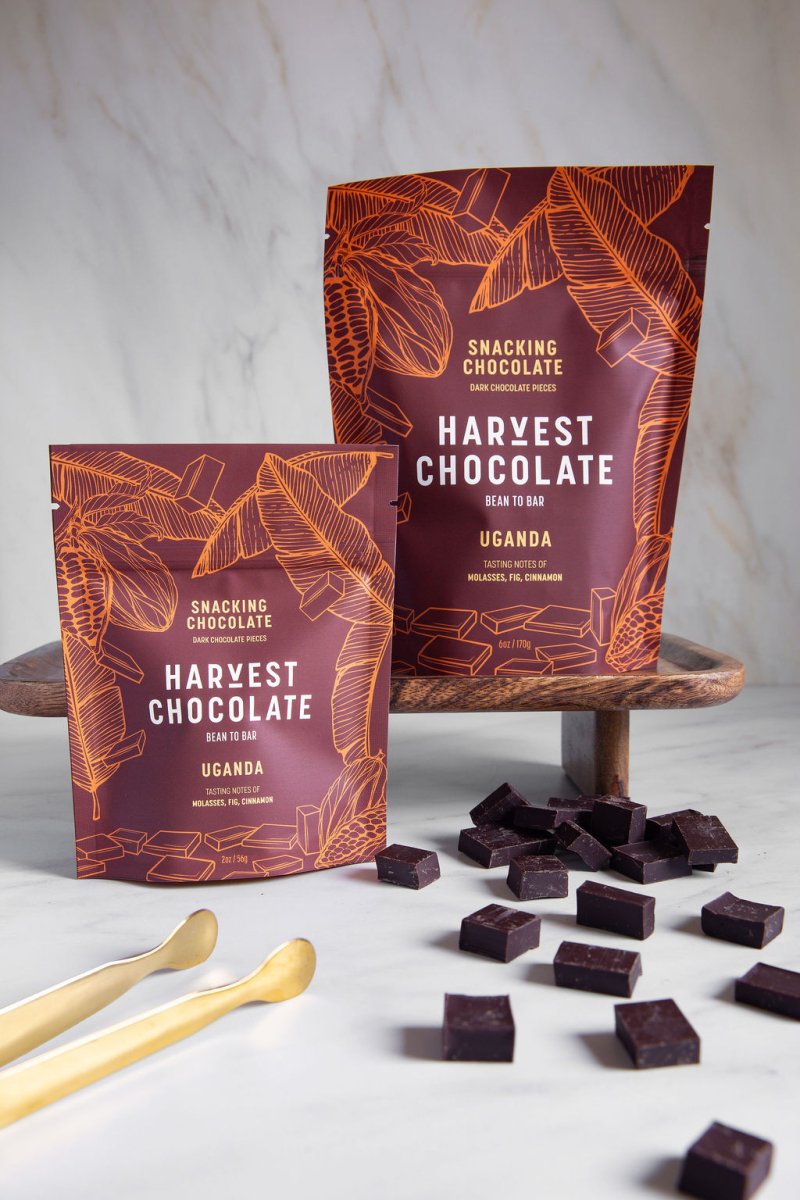 Uganda Snacking Chocolate – bean - to - bar chocolate by Harvest Chocolate